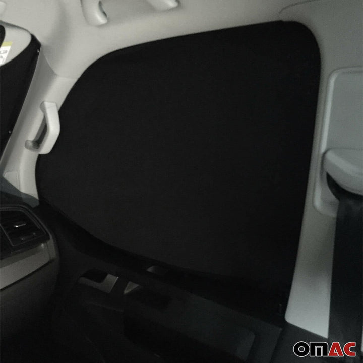 OMAC Magnetisch Vorhänge Auto kompatibel mit Ford Transit Tourneo Custom 2023-2026 Schwarz