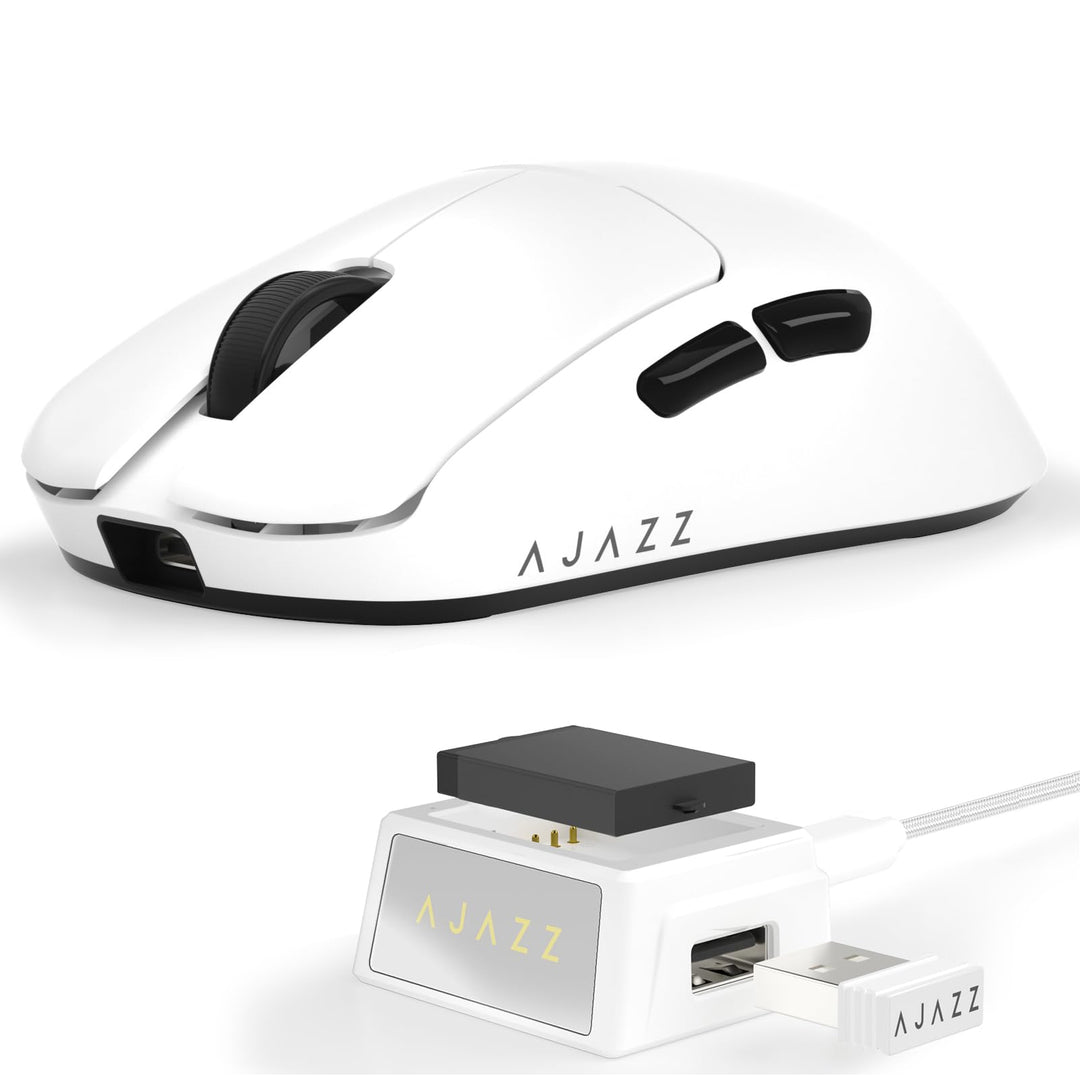 FREEWOLF X AJAZZ AJ159 V2 Kabellose Gaming-Maus, Hot-Swap-Akku, Tri-Mode (2,4G/Bluetooth/Kabelgebund