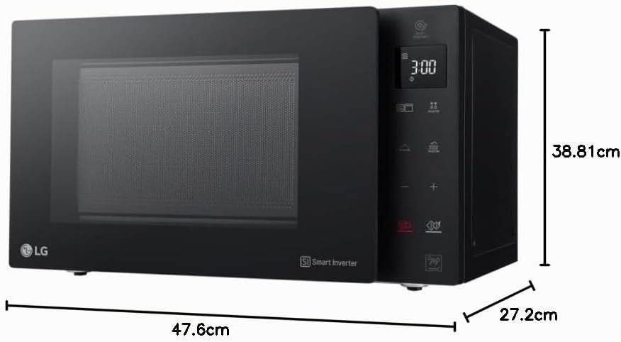 LG MH7235GPS Mikrowelle Smart Inverter mit Quarzgrill, 32 Liter, 1200 W, Automatikprogramme, 5 Leist