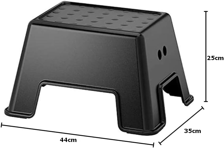 Tritthocker Bolmen Rutschfester Badezimmerhocker 44x35x25cm - für Kinder und Erwachsene geeignet - s