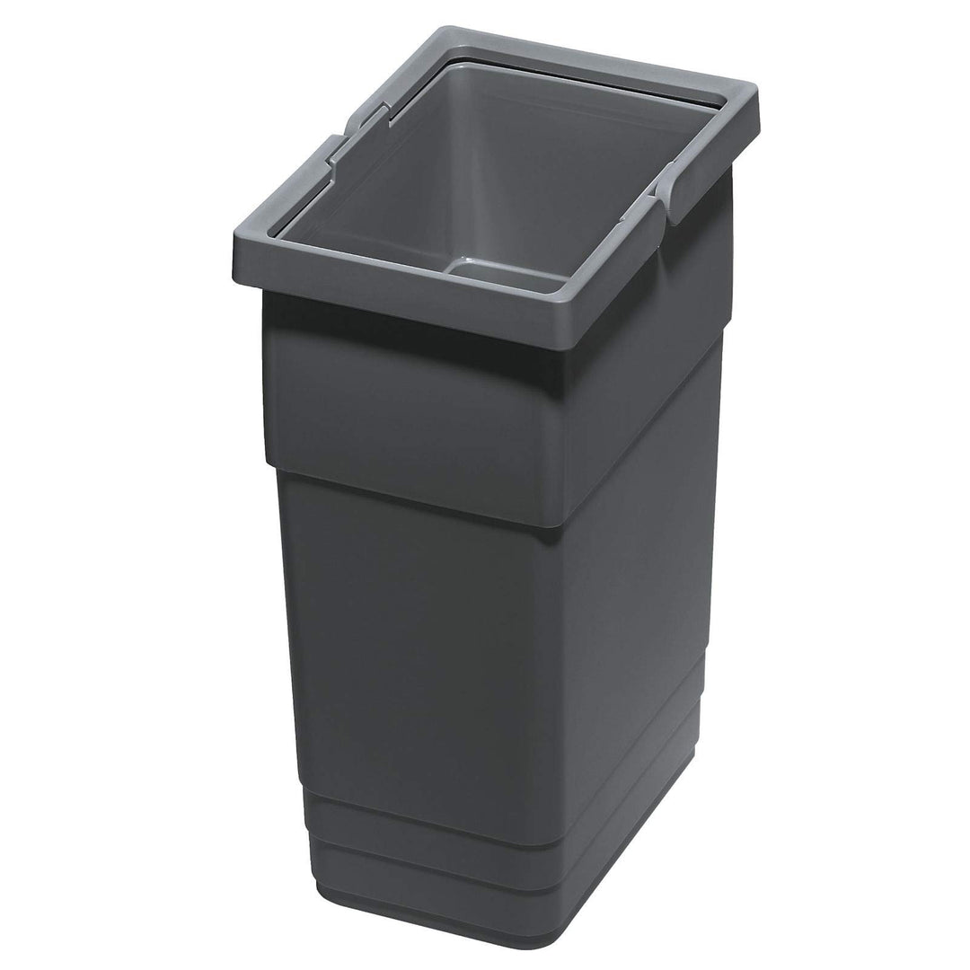 eins2vier Abfallsammler Höhe: 275 mm Volumen 6 Liter 210 x 140 mm dunkelgrau 5135.11 Komposteimer Re