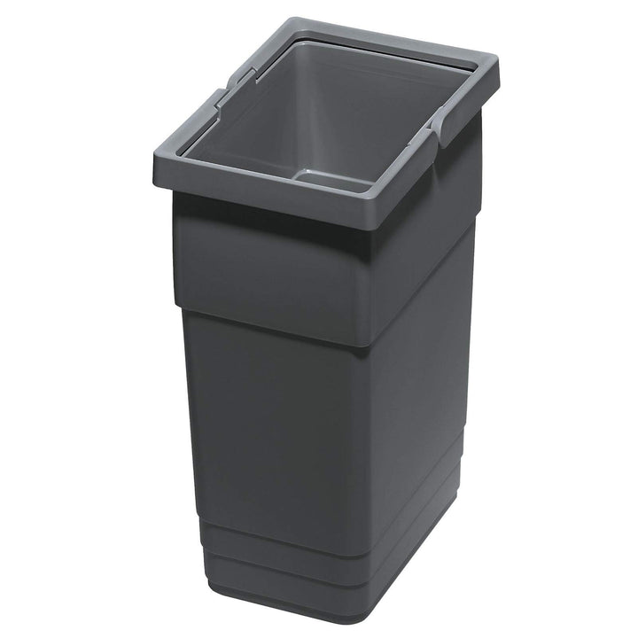 eins2vier Abfallsammler Höhe: 275 mm Volumen 6 Liter 210 x 140 mm dunkelgrau 5135.11 Komposteimer Re