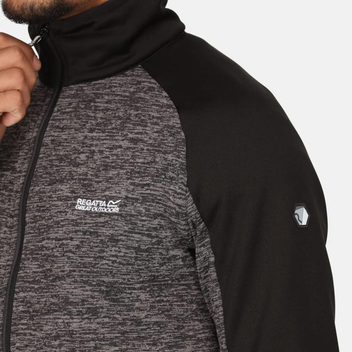 Regatta Coladane V Strickfleecejacke Herren Schwarz M, Schwarz M