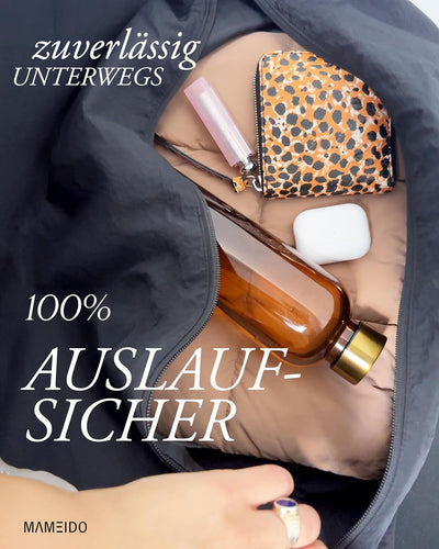 MAMEIDO Trinkflasche 1l & 1,5l Kohlensäure geeignet, auslaufsichere Trinkflasche mit Zeitmarkierung