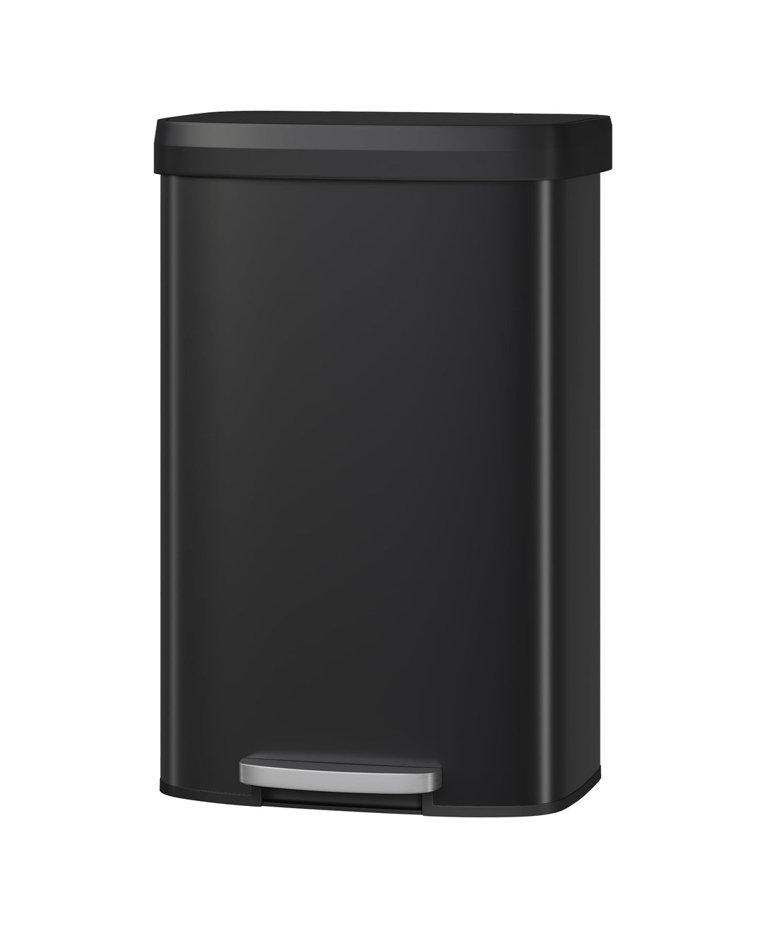 GarveeHome 80L Metall Mülleimer mit Deckel, grosser Tretmülleimer, Mülleimer Küche, rostfrei, mit Be