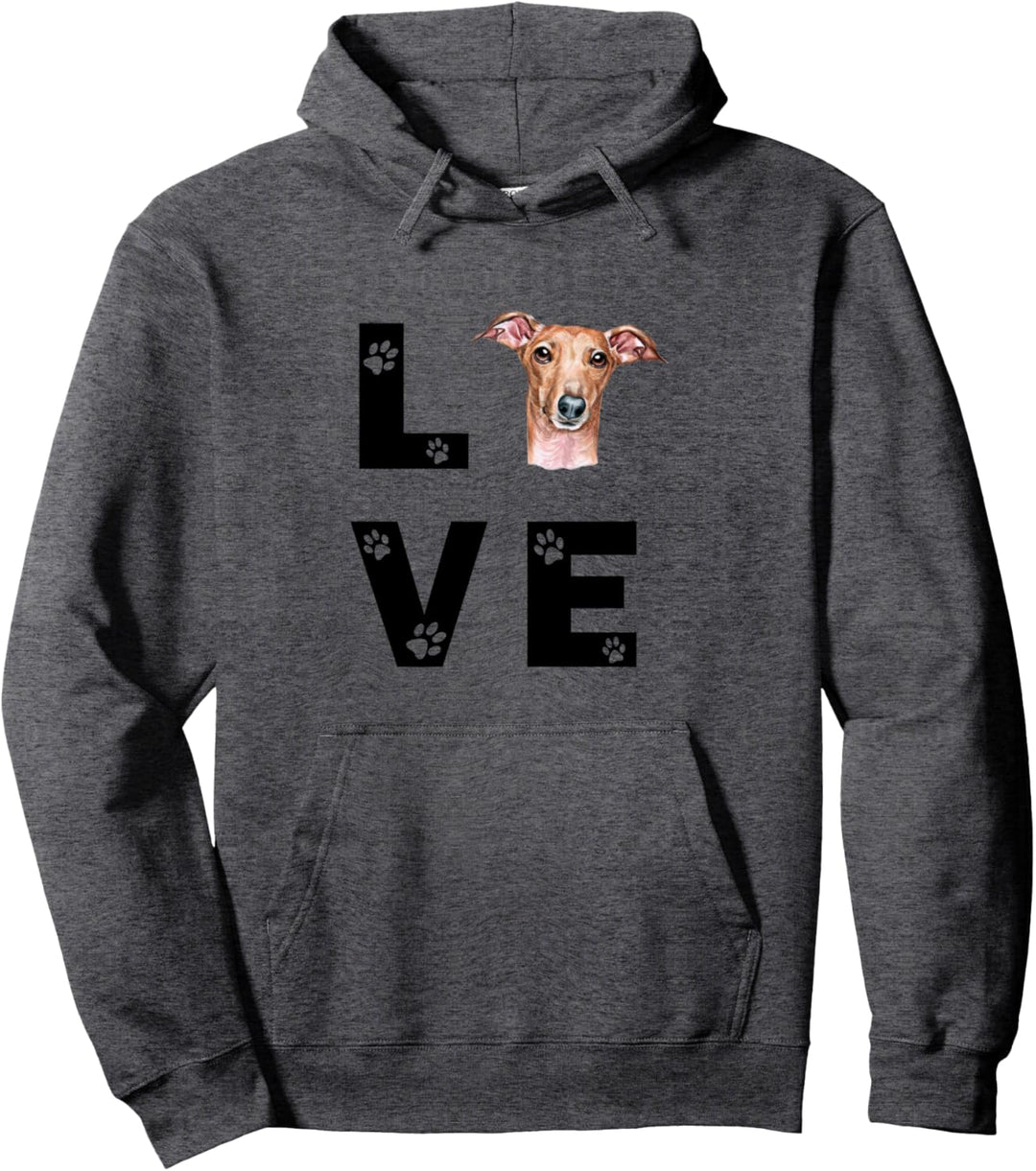 WINDHUND Hund Love Hundebesitzer Geschenk Pullover Hoodie