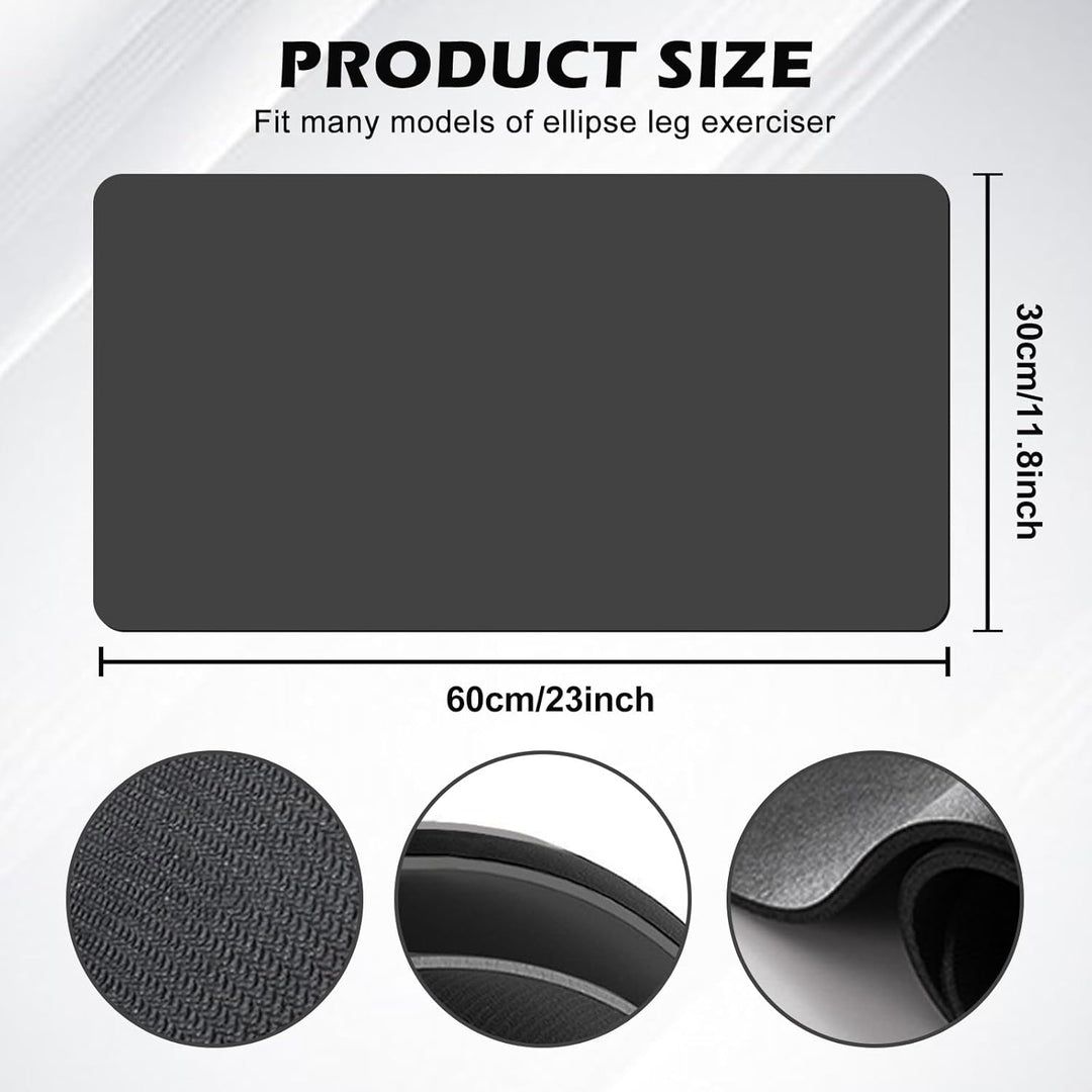 2 Stück Bodenschutzmatte Fitnessgerät, 60 * 30cm Laufband Matte 3mm Dicke, Stossfeste Bodenschutzmat