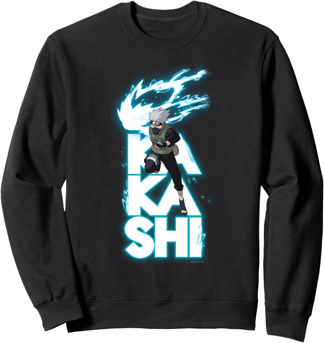 Naruto Shippuden Kakashi Stacked Type Sweatshirt