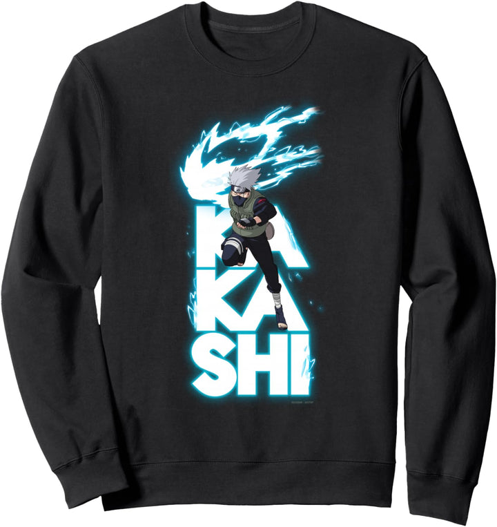 Naruto Shippuden Kakashi Stacked Type Sweatshirt