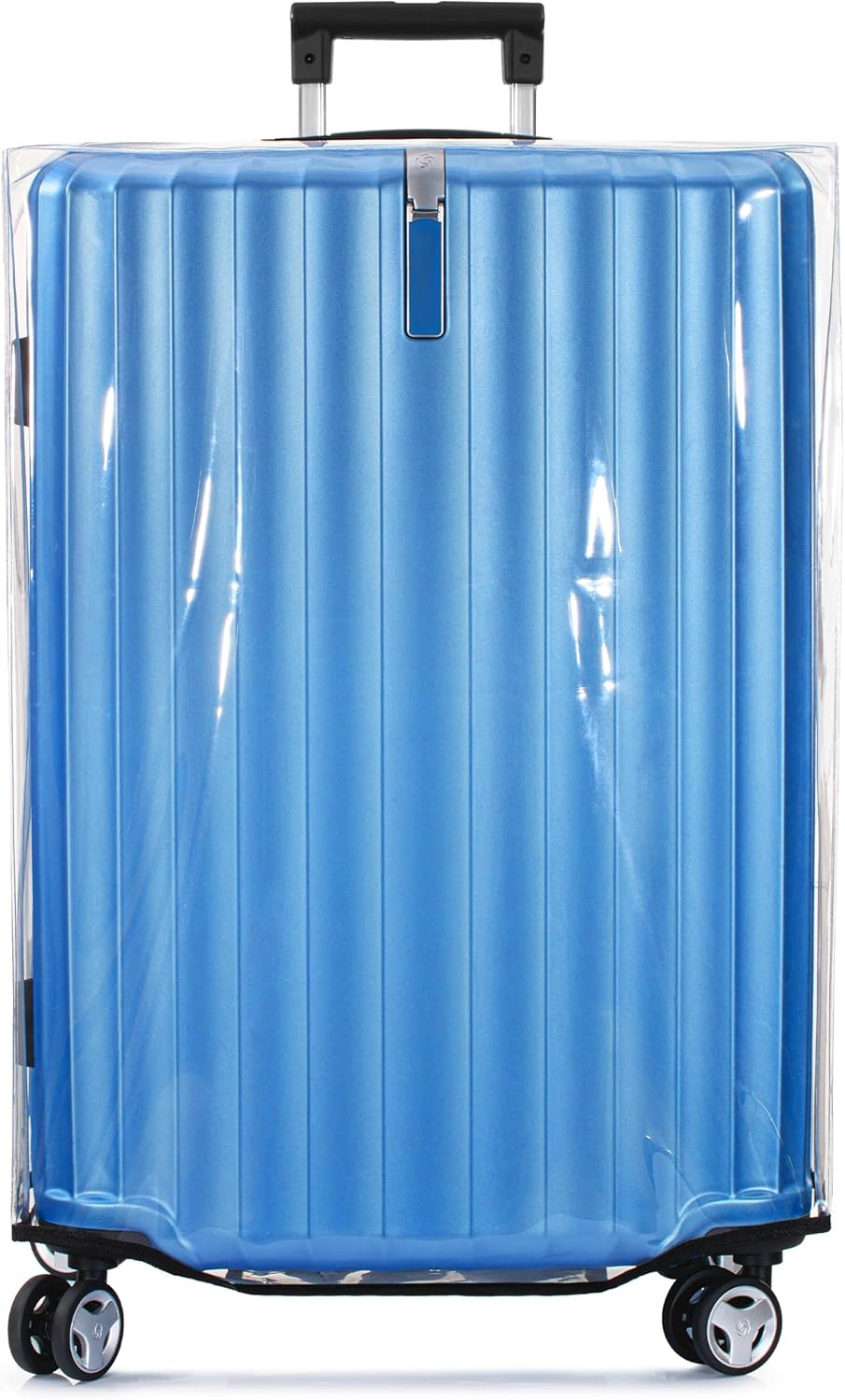 BlueCosto Transparente PVC Koffer Abdeckungen Kofferhülle Kofferschutzhülle Koffer Hülle L Grosser:2