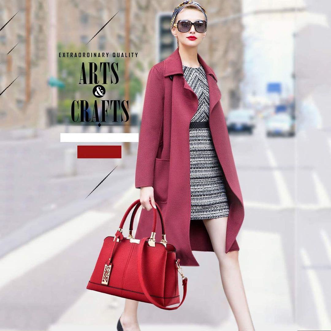 NICOLE & DORIS Damen Handtaschen Elegante Damen Tasche Designe Frauen Umhängetasche PU Weiche Ledert
