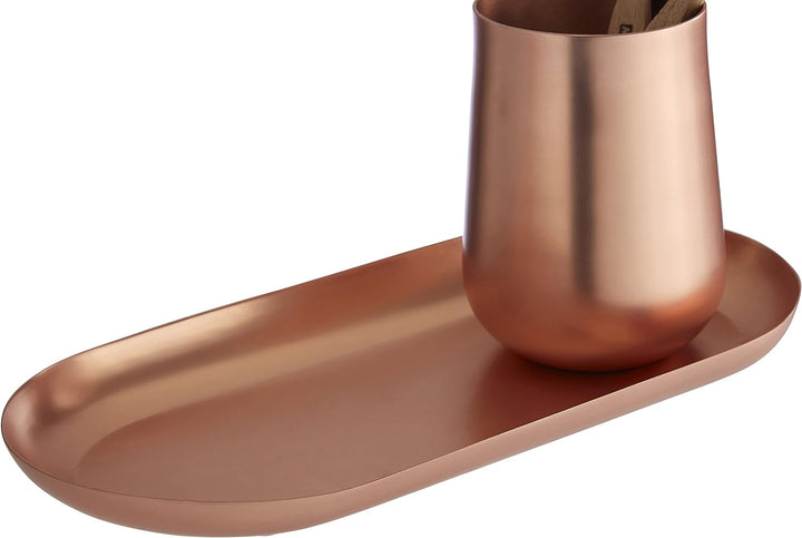 Premier Housewares Madison Shine Tray, Matte Copper beschichted Tablett, Tablett