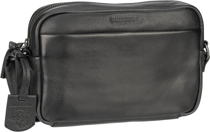 Burkely Just Jolie Umhängetasche Leder 22 cm Schwarz, Schwarz