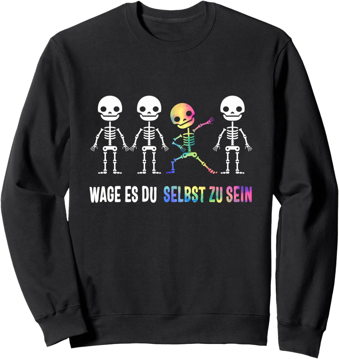 Wage Es Du Selbst Zu Sein Lgbt-Q Schwulenstolz-Flagge Sweatshirt
