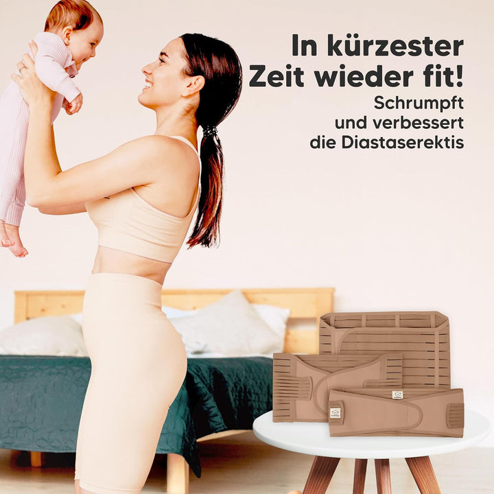 KeaBabies Revive 3 in 1 Postpartum Gürtel für Damen - Bauchgurt nach Geburt Kaiserschnitt, Rückbildu