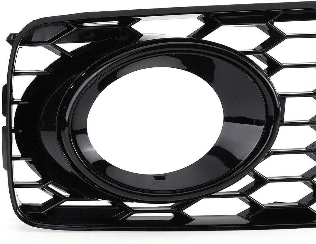 GSRECY Links Rechts Schwarz Nebelscheinwerfer Stossstangengrillabdeckung Für S5 B8 Coupe A5 S-Line 2