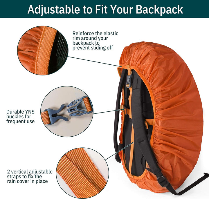 Unigear Regenschutz für Rucksäcke Schulranzen mit Reflektor, wasserdichte Regenhülle Rucksack Cover