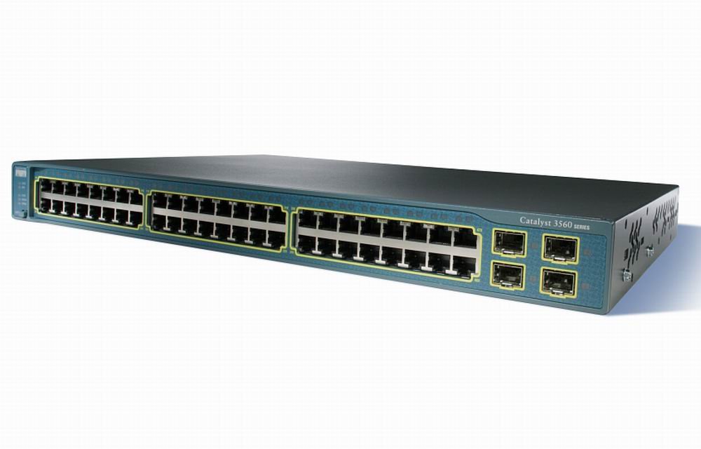 Cisco Systems Catalyst 3560-48TS SMI Switch Fast 48 x RJ45 10/100 + 4 x MiniGBIC 19
