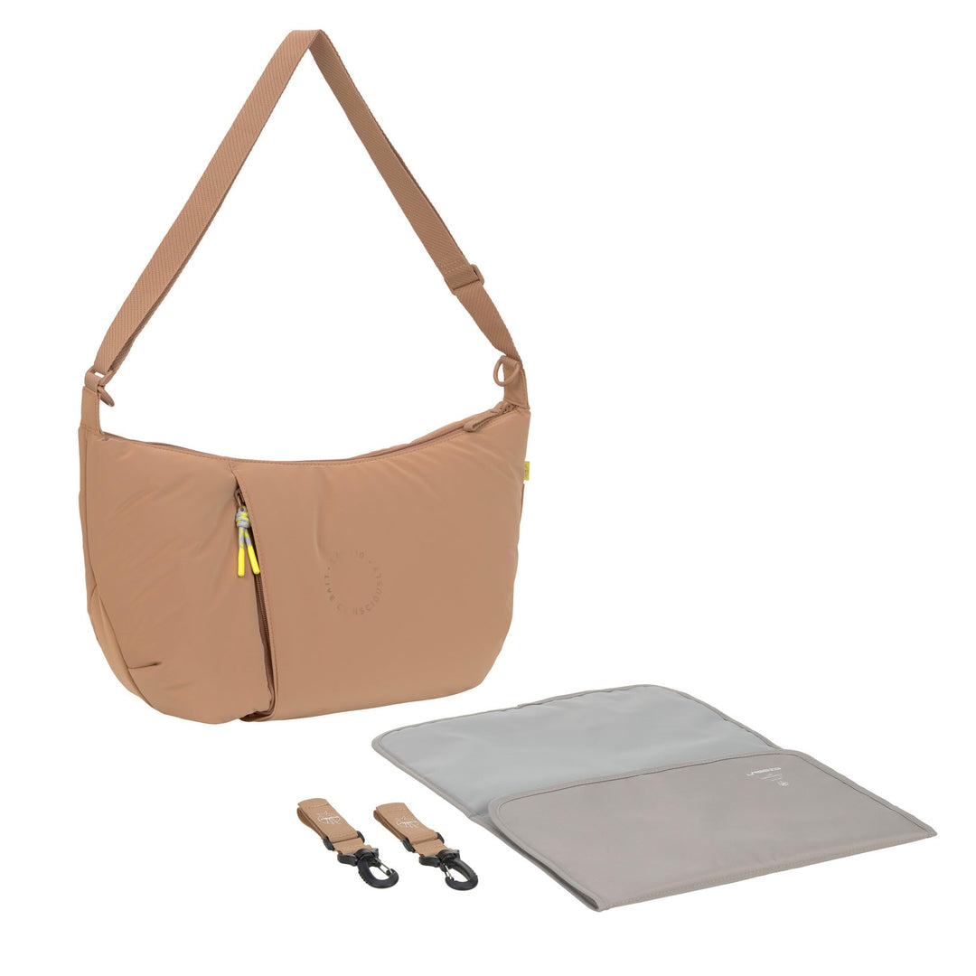 LÄSSIG Baby Wickeltasche zum Umhängen mit Wickelunterlage, Kinderwagenbefestigung, wasserabweisend/G