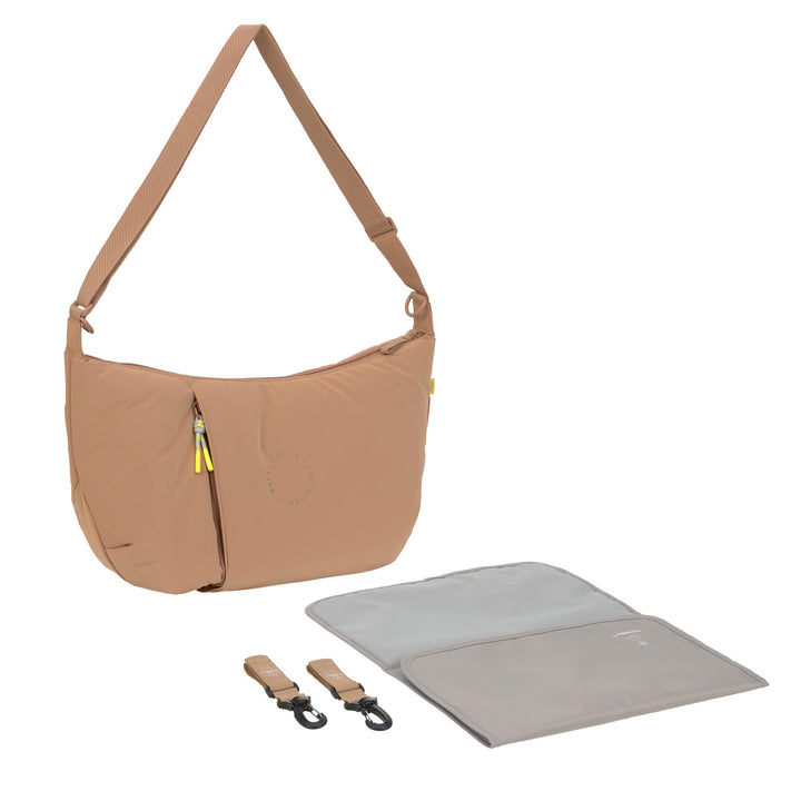 LÄSSIG Baby Wickeltasche zum Umhängen mit Wickelunterlage, Kinderwagenbefestigung, wasserabweisend/G
