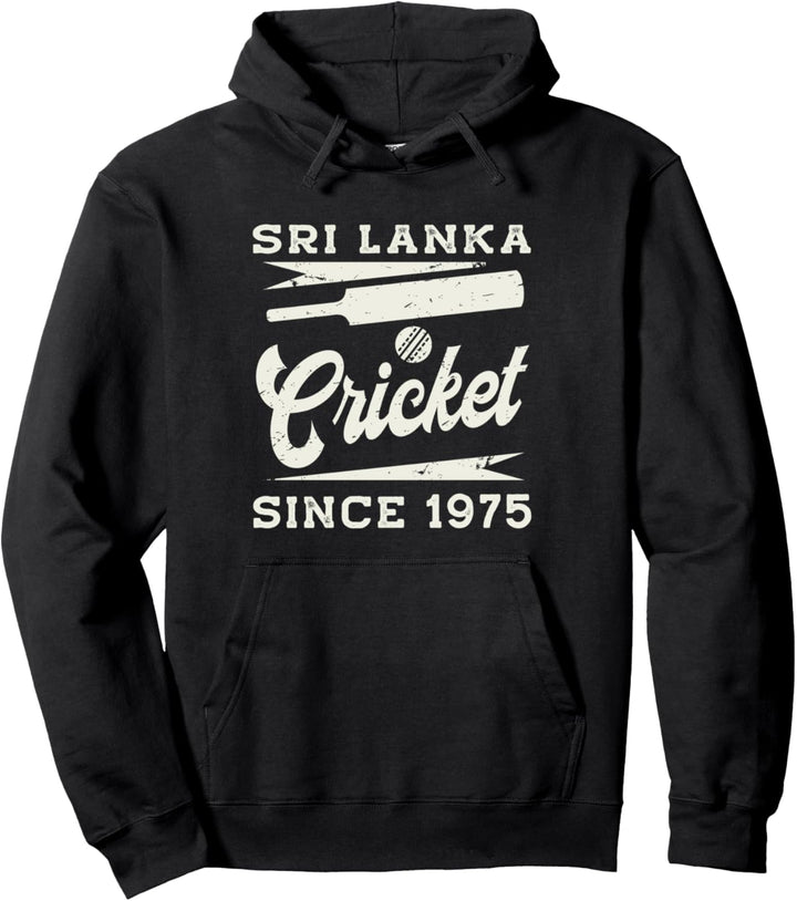 Vintage Sri Lanka Cricket Since 1975 Pullover Hoodie