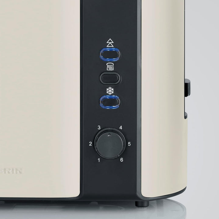 Severin Automatik-Toaster, mit Brötchen-Aufsatz, für 2 Brot-Scheiben, Brotscheibenzentrierung, Aufwä