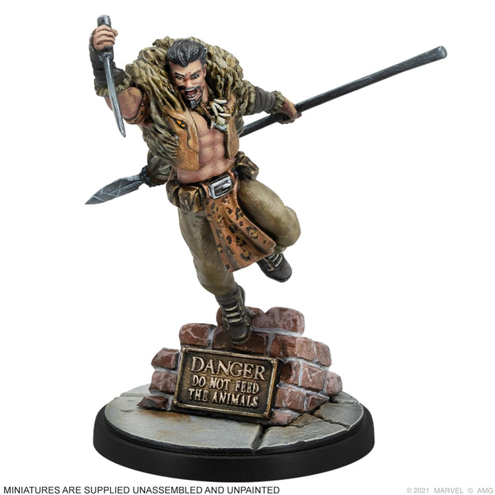 Atomic Mass Games , Marvel Crisis Protocol: Character Pack: Lizard & Kraven, Miniatures Game, Ages 1