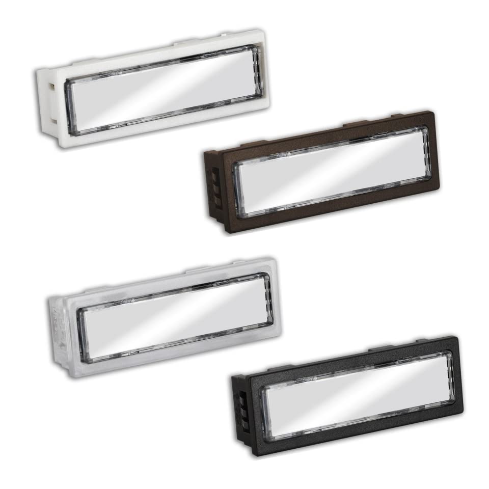 LIRA Namensschildtaster mit Reibungskontakt Aussenmass: 63 x 21mm; Einbaumass: 60 x 18mm Taster Kuns