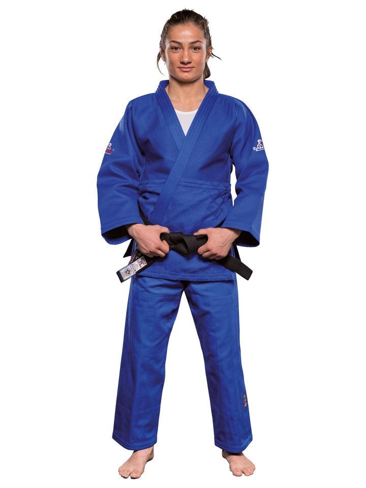 Judogi Ultimate 750 IJF Approved mit Label blau Judoanzug Gi 185 M bleu, 185 M bleu