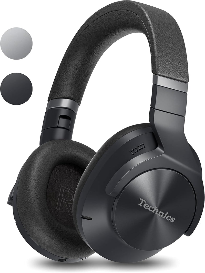 Technics EAH-A800E-K Bluetooth Kopfhörer, Over-Ear mit Noise Cancelling und Mikrofon, ergonomisches