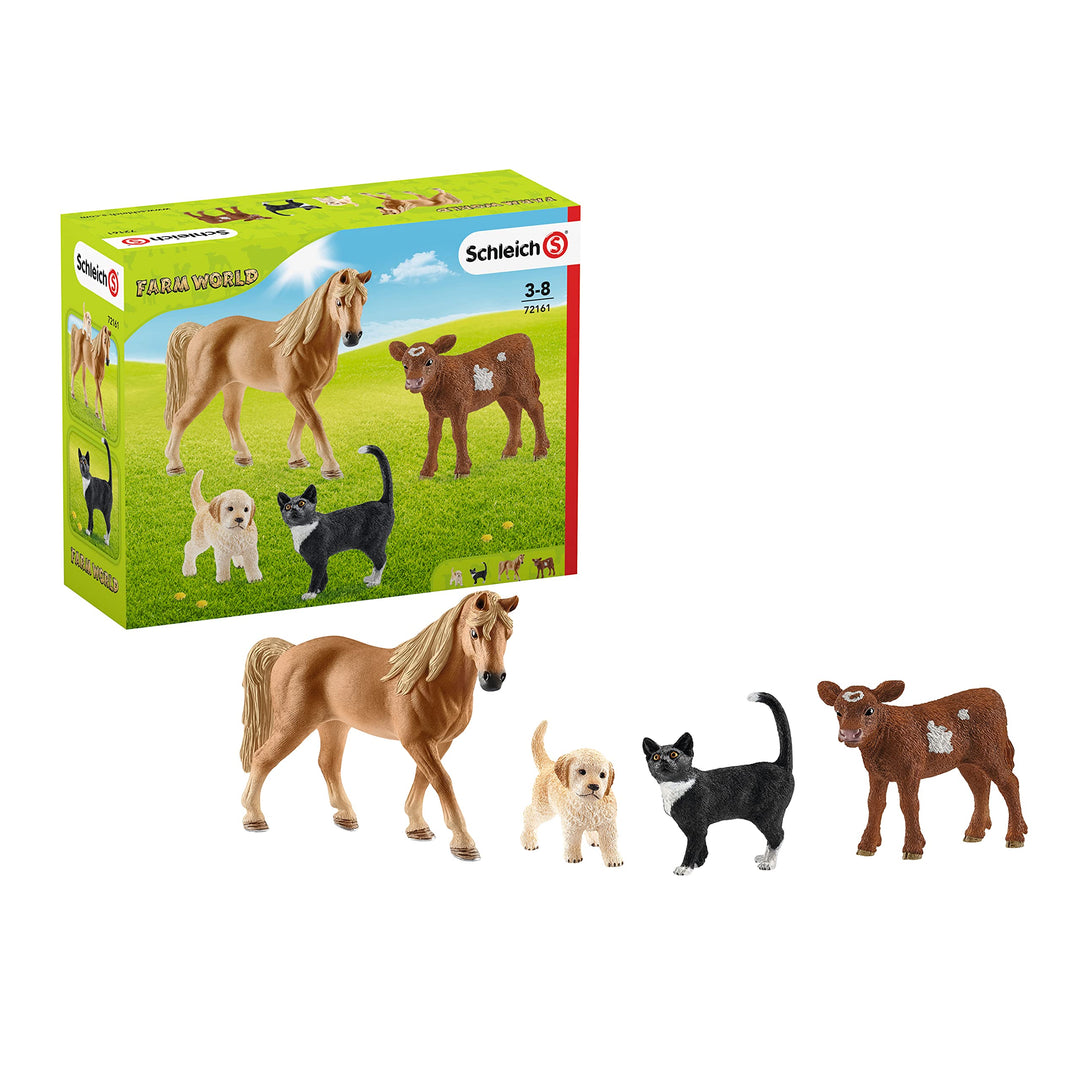 Schleich 72161 Farm World Starter Set 2021 Tierspielzeug, Mehrfarbig/Meereswellen (Ocean Tides) 2021