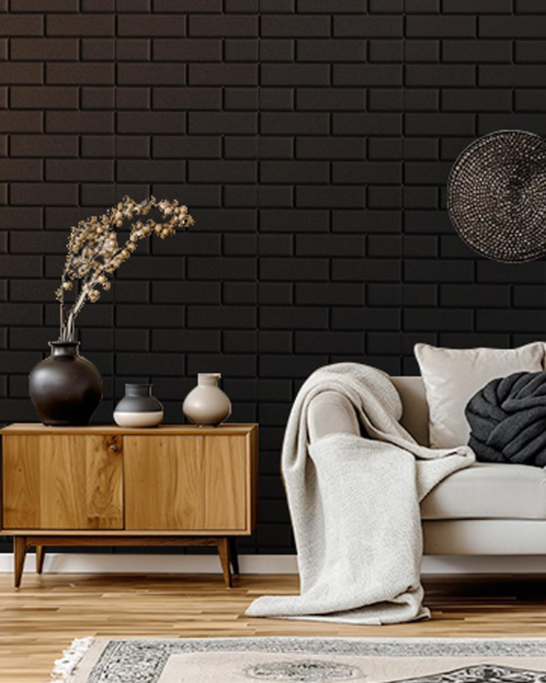 Akustikplatten Selbstklebend, 12 Stück Schallabsorber für Wand, Tür, Decke, Acoustic Panels, Studio,