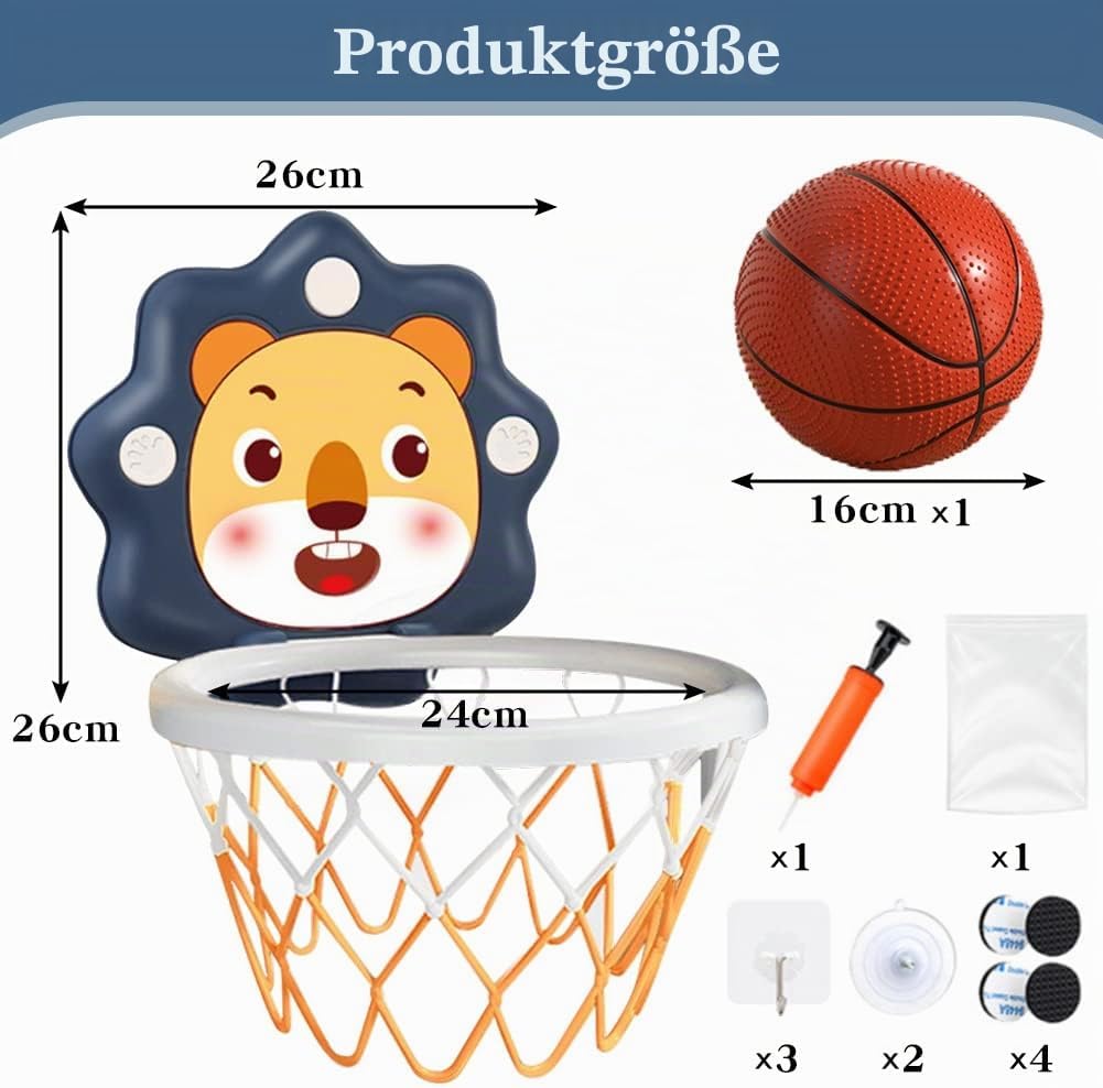 Hängender Basketballständer,Kinder Mini Basketball Korb Set,Basketballkorb fürs Zimmer Mit Bälle,Pum