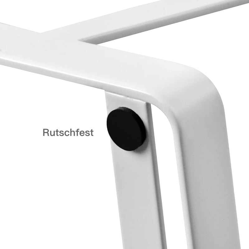 Rievem Topfdeckel- und Kochlöffelständer Stahl Küche Topfdeckelhalter Multifunktionsablage für Pfann