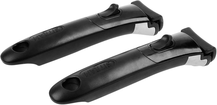 Sitram 714946 Kochgeschirr, Aluminium, Schwarz, 2 Griffe, 28 cm, 2 Pfannen Ø 24,28 cm, 3 Töpfe Ø 16,