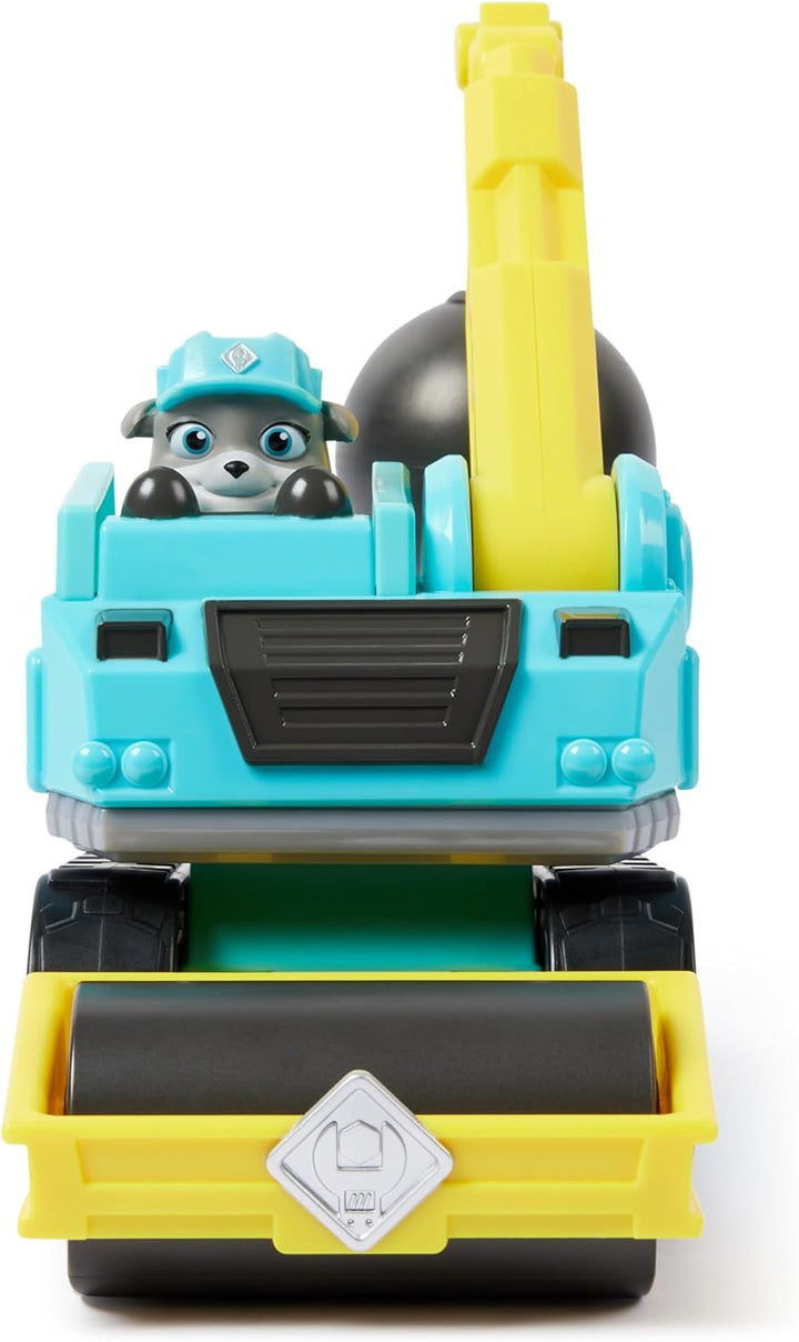 Rubble & Crew - Abrissbirnen-Baufahrzeug mit Motor-Figur (Basis Fahrzeug), Spielzeug für Kinder ab 3