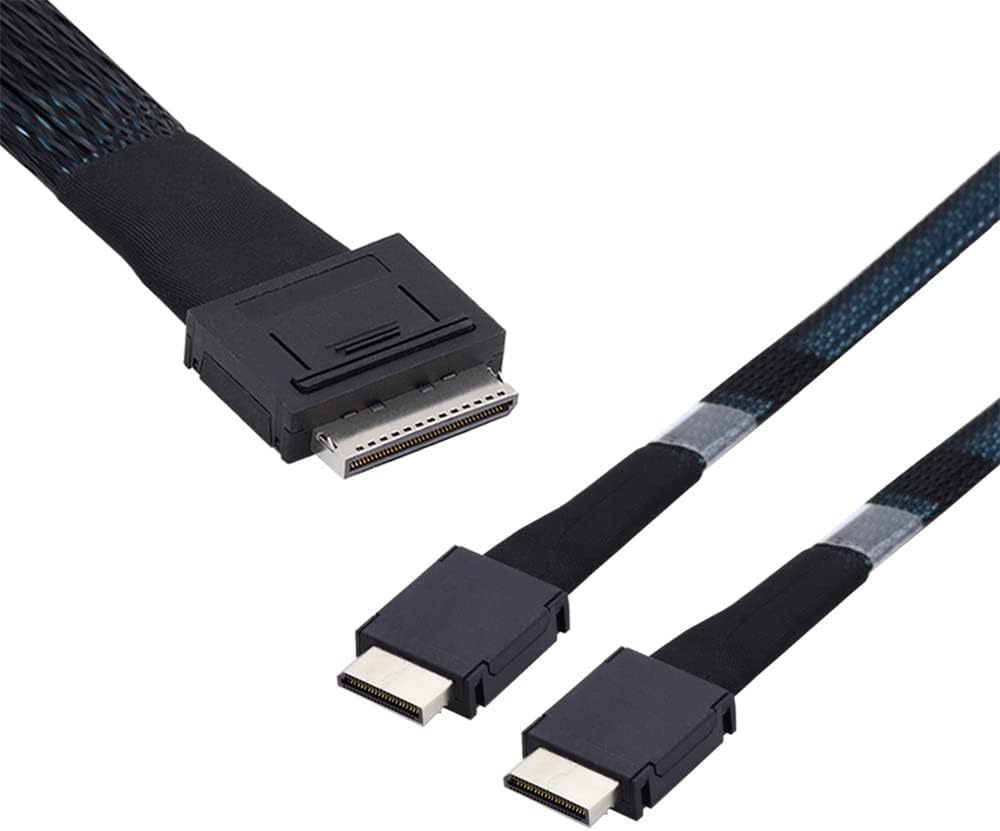 xiwai OCuLink PCIe PCI-Express SFF-8611 8X 8-Lane auf Dual SFF-8611 Oculink 4X SSD Daten Aktives Kab
