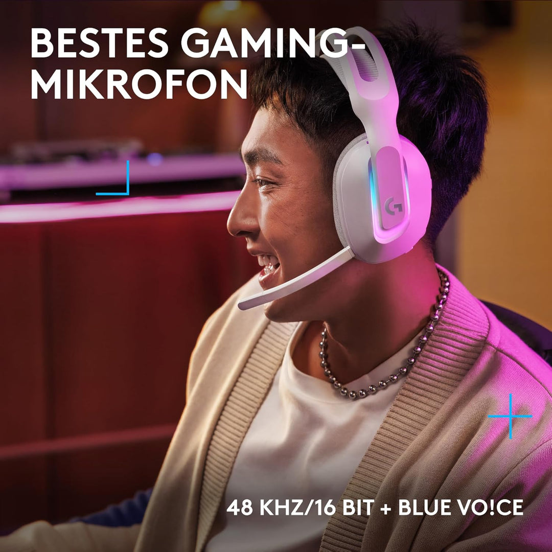 Logitech G G522 LIGHTSPEED kabelloses Gaming-Headset, LIGHTSYNC RGB, Mikrofon und erweitertem synchr