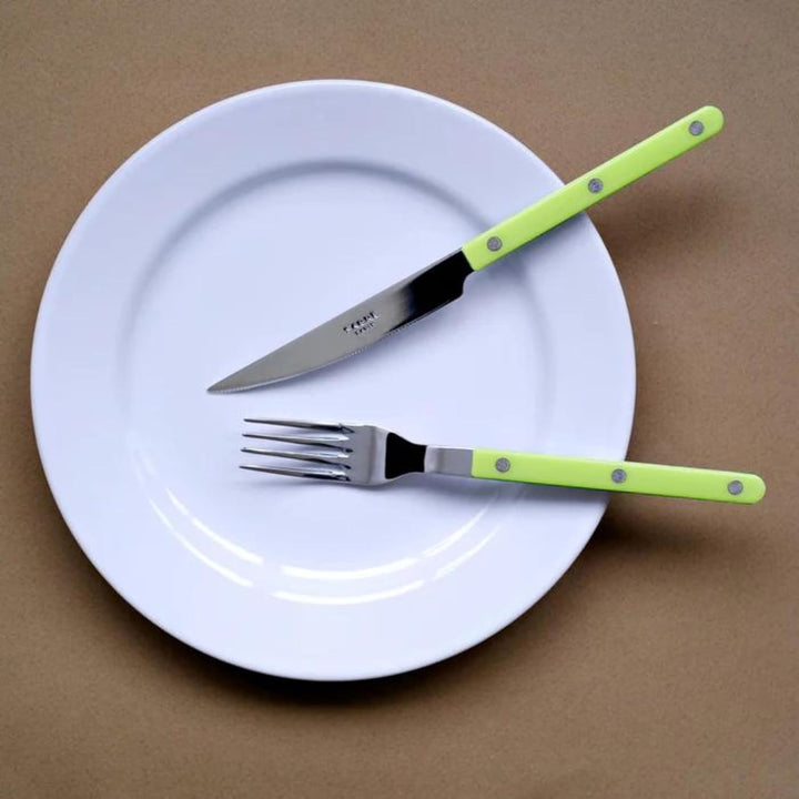 SABRE PARIS - Tafelbesteck, 5-teilig - Bistrot - Messer, Gabel, Esslöffel, Teelöffel & Kuchengabel -