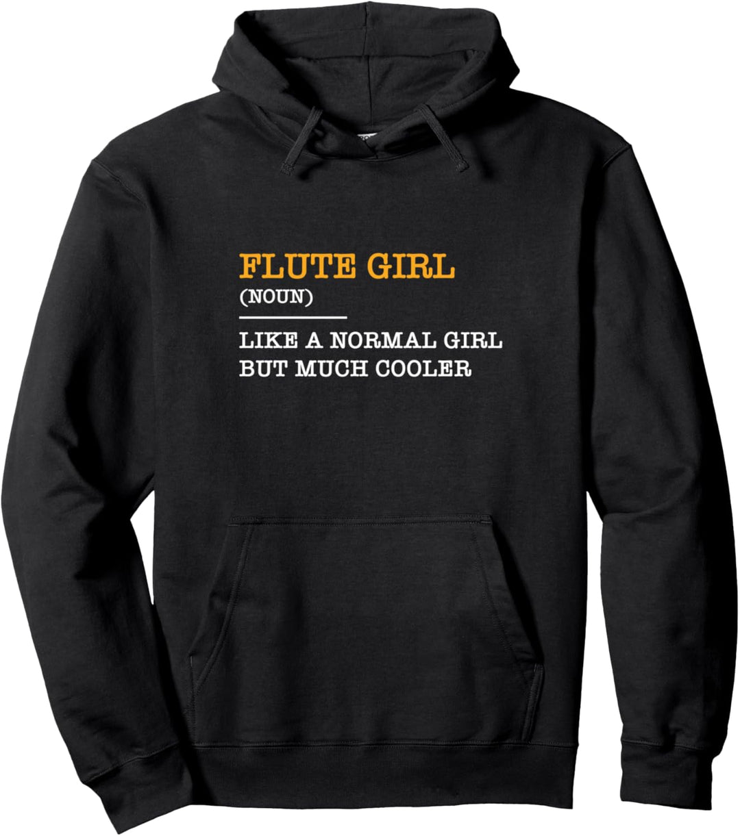 Flute Girl Blockflöte Klarinette-Bläser Flöte Pullover Hoodie