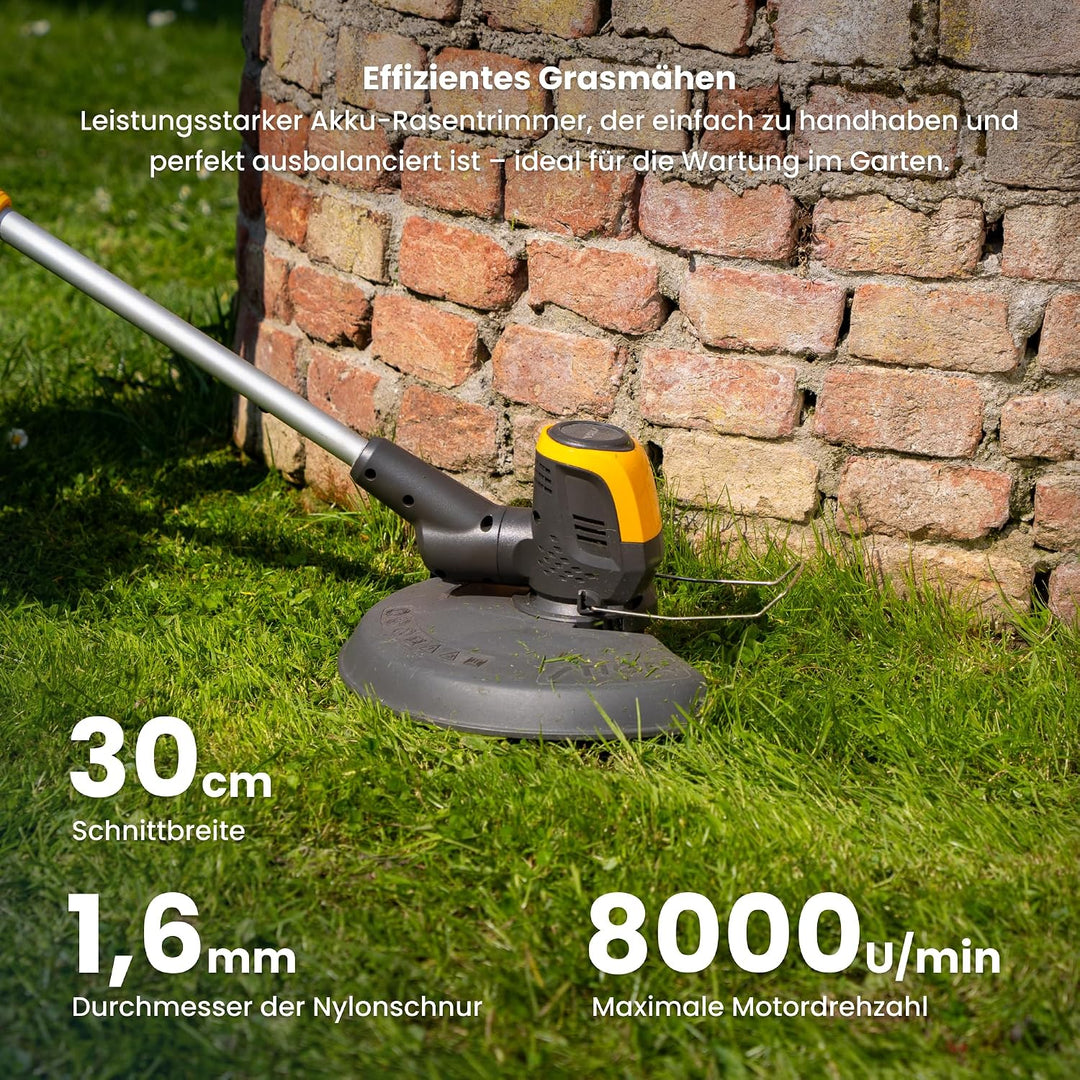 Stiga Akku Rasentrimmer GT 500e Kit, mit 48V (2Ah) ePower Akku und Ladegerät, 30cm Schnittbreite