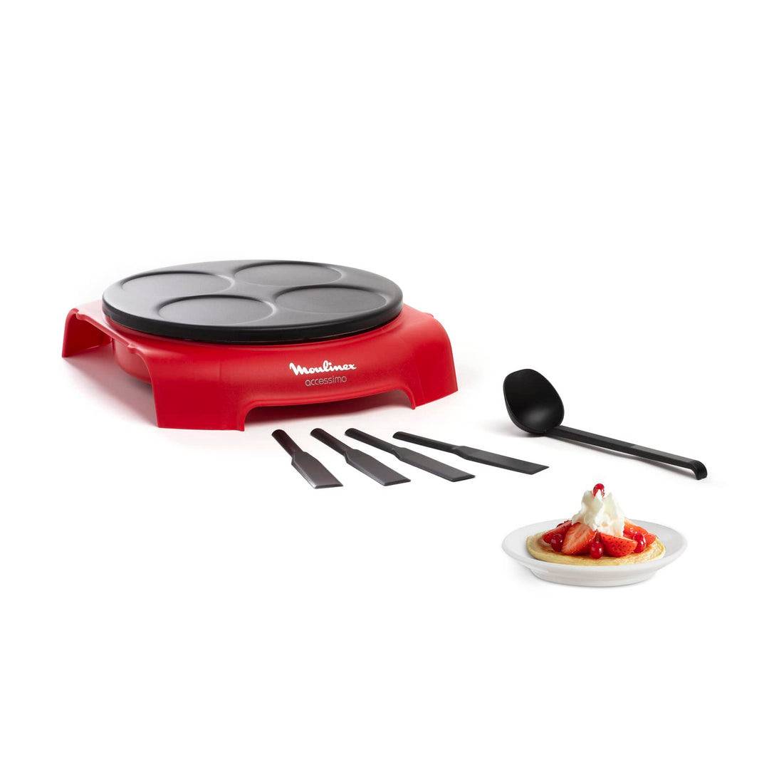 Moulinex Accessimo PY312511 Party Crêpe-Pfannkuchen-Set, Antihaftbeschichtung, Thermoplastisches Iso