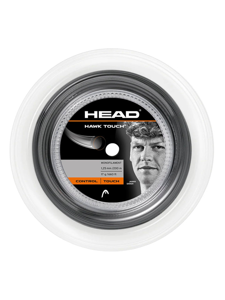 HEAD Hawk Touch (200m Reel) Tennis-Saite 16 anthrazit, 16 anthrazit