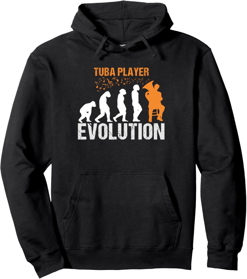 Tuba Player Evolution Design für Musiker Marschband Pullover Hoodie