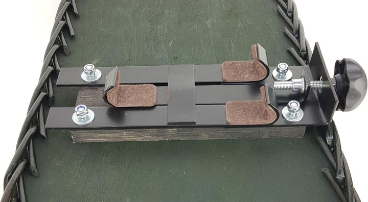 Tigana Hundefahrradkorb für Gepäckträger aus Weide 60 x 39 cm Schwarz Gitter Tierkorb Hinterradkorb