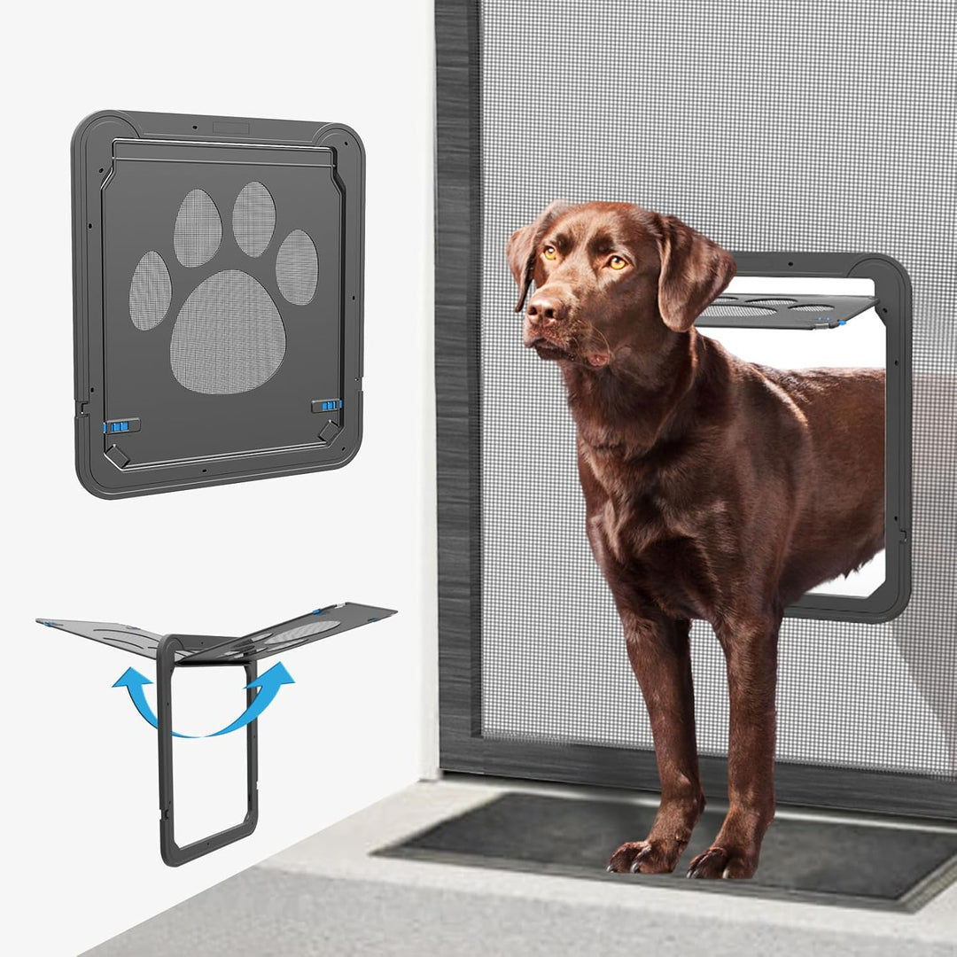Enjoying Haustierschutztür 31 x 35,6 cm Innentürgrösse, Hundetüren mit Ersatz-Magnetklappe, abschlie
