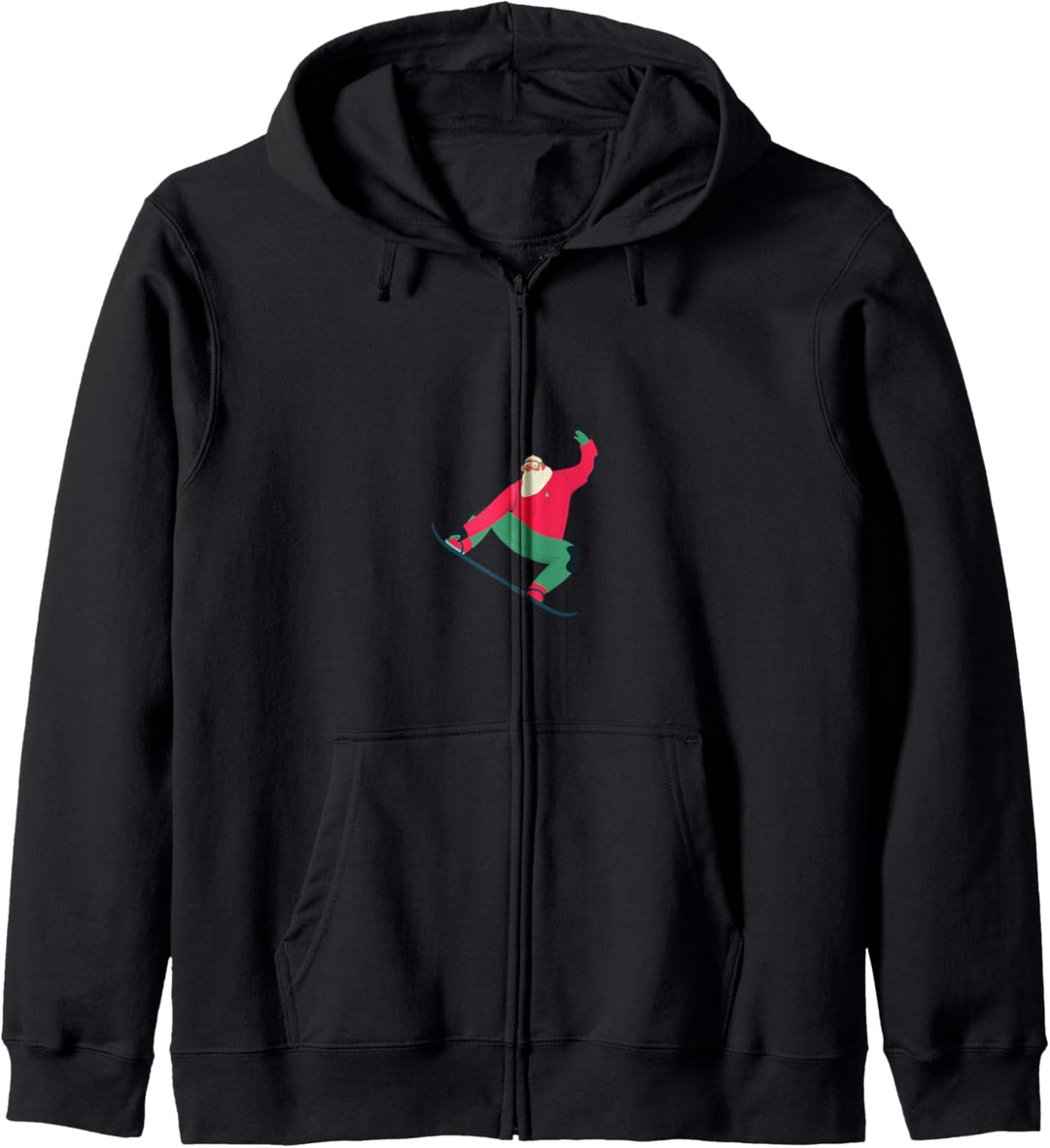 Snowboarding Christmas Santa Claus Kapuzenjacke
