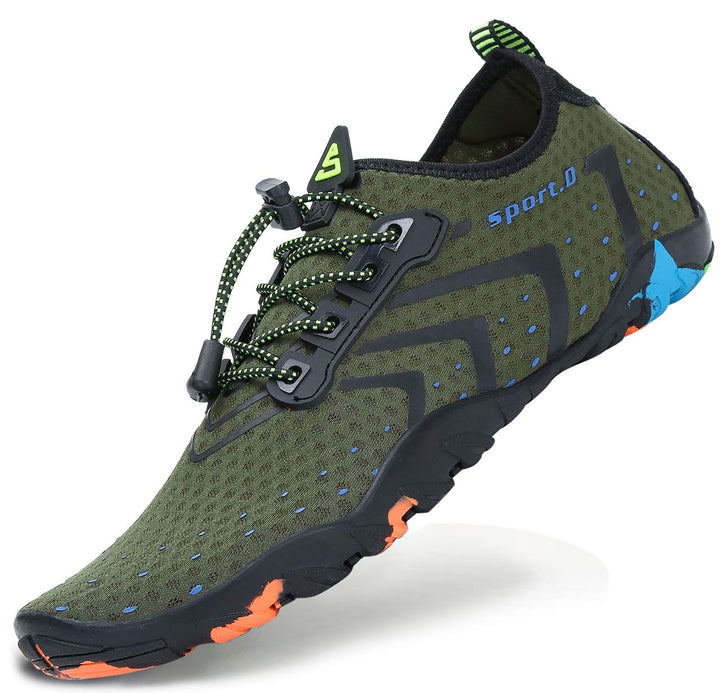 SAGUARO Unisex-Erwachsene Badeschuhe Atmungsaktiv Dicke Sohle Gr.36-46 40 EU Reines Grün, 40 EU Rein