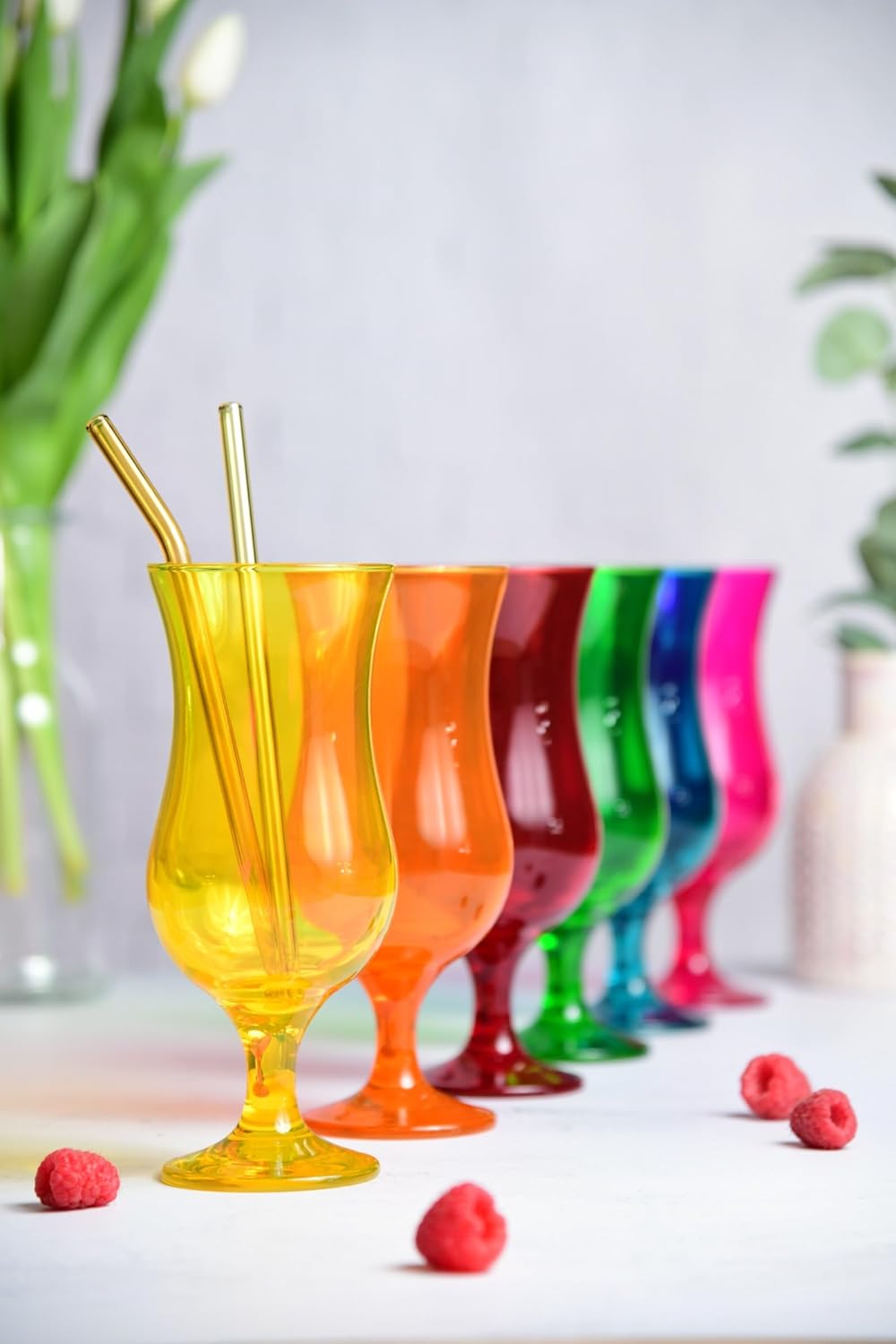 Glasmark Krosno Gläser Cocktailgläser Set Longdrink Cocktail Gin Bier Wasser Longdrinkgläser Cocktai