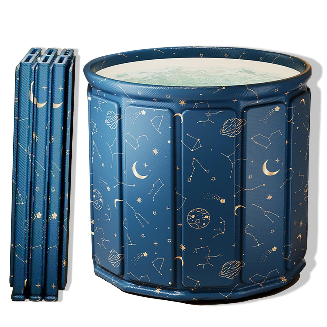 AYES Faltbare Badewanne für Erwachsene, Tragbare Eisbadewanne für Kaltwassertherapie Training, Outdo